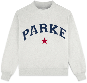 Parke Coastal Star Varsity Heather Grey Mockneck
