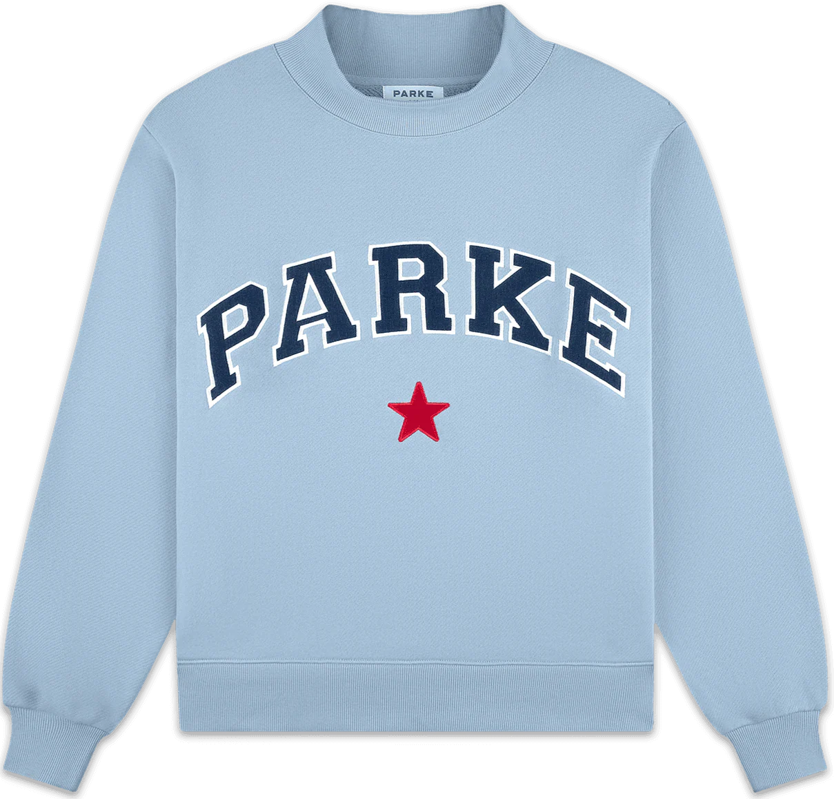 Parke Coastal Star Varsity Mockneck Sky2w Parke Coastal Star Varsity Mockneck Sky2w