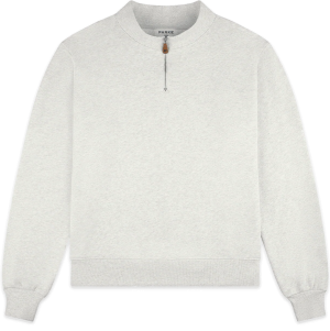Parke Quarter Zip Heather Grey Sweatshirt