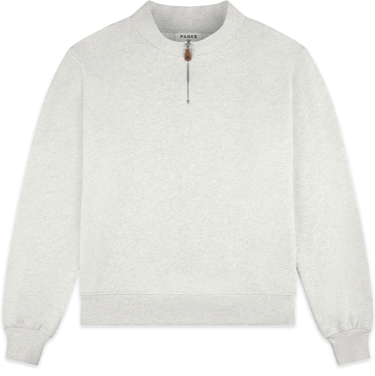 Parke Quarter Zip Heather Grey Sweatshirt Parke Quarter Zip Heather Grey Sweatshirt